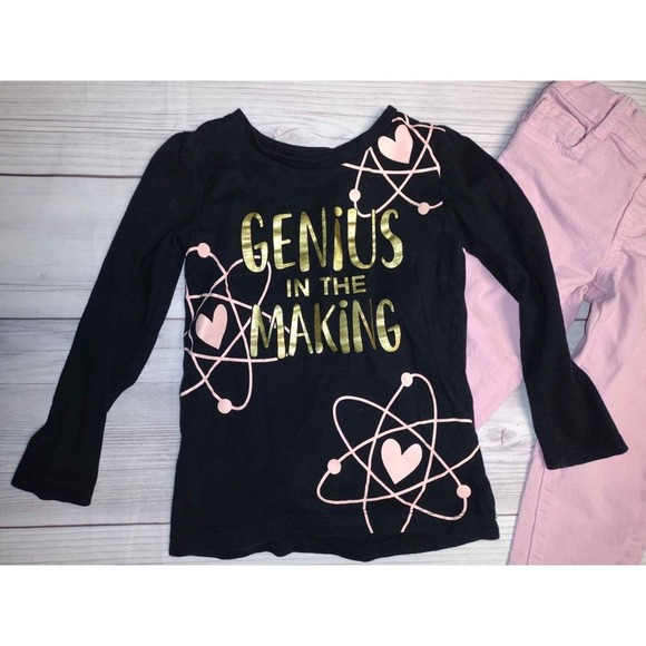 Girl's Black/Pink Outfit Size 2t - Picture 2 of 5